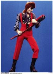 David Bowie poster: TopPop Studios Holland, Feb 1974 (23 1/2'' X 33'')