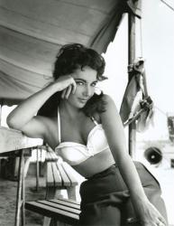 Elizabeth Taylor glossy: 8'' X 10'' B&W publicity photo