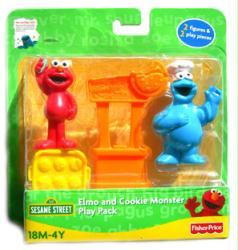 Sesame Street: Elmo and Cookie Monster figure Play Pack (Fisher Price)