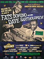 Fats Domino & Dave Bartholomew poster: Rock and Roll Hall of Fame