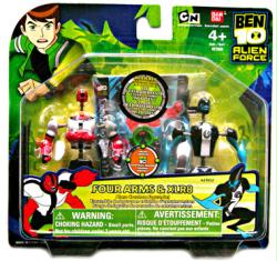 Ben 10: Four Arms & XLR8 Alien Creation Figure Set (Ban Dai/2009)