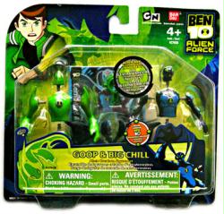 Ben 10: Goop & Big Chill Alien Creation Figure Set (Ban Dai/2009)