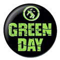 Green Day pinback: Warning logo (1'' Button)
