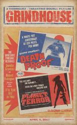 Grindhouse movie poster [a Rodriguez/Tarantino Double Feature] 24 X 36