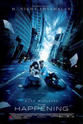 The Happening movie poster [Mark Wahlberg & Zooey Deschanel] Shyamalan