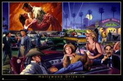 Hollywood Drive-In poster [James Dean, Marilyn Monroe, Brando, etc]
