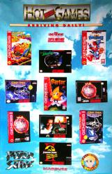 Hot New Games poster: Sega/Genesis & Super Nintendo (Winter 1994)