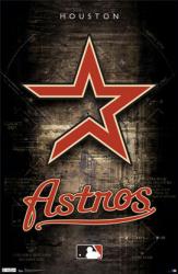 Houston Astros logo poster (MLB) 22 1/2'' X 34''