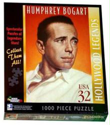 Humphrey Bogart 1000-pc jigsaw puzzle: Stamp design (White Mountain)