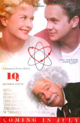 I.Q. movie poster [Tim Robbins, Meg Ryan & Walter Matthau] video