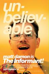 The Informant! movie poster [Matt Damon] a Steven Soderbergh film (VG)