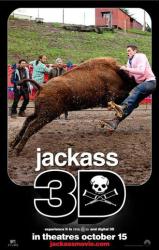 Jackass 3D movie poster [Johnny Knoxville, Ryan Dunn, Steve-O] advance