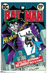 Batman poster: Joker's Back In Town comic book cover (22 1/4'' X 34'')