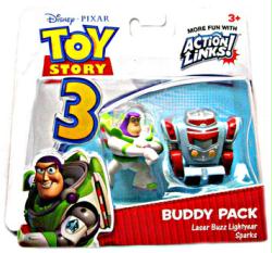 Toy Story 3: Laser Buzz Lightyear & Sparks figure Buddy Pack (Mattel)