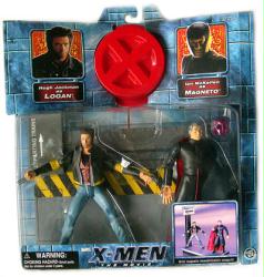 X-Men the Movie: Logan & Magneto action figures 2-pack (ToyBiz/2000)