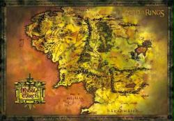 The Lord of the Rings poster: Map of Middle Earth (36'' X 24'')