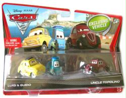 Cars 2: Luigi, Guido & Uncle Topolino 1:55 diecast vehicles (Mattel)