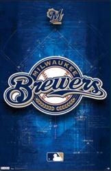Milwaukee Brewers logo poster (MLB) 22 1/2'' X 34''