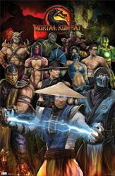 Mortal Kombat poster (video game characters) 22 1/4'' X 34''