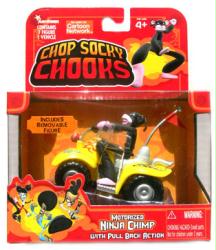 Chop Socky Chooks: Motorized Ninja Chimp figure & Quad Bike (JadaToys)