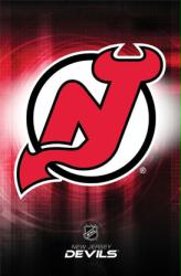 New Jersey Devils logo poster (NHL) 22 1/2'' X 34''