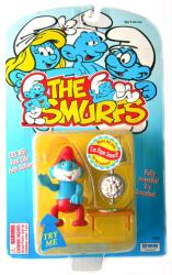 The Smurfs: Papa Smurf figure with Real Life Arm Action (Irwin/1996)