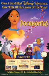 Pocahontas movie poster [Walt Disney] original video poster