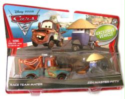 Cars 2: Race Team Mater & Zen Master Pitty 1:55 diecast vehicles