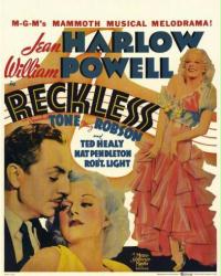 Reckless movie poster [Jean Harlow & William Powell] 22'' X 28''