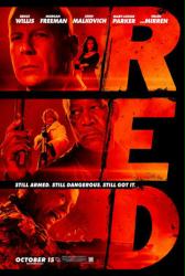 Red movie poster (2009) [Bruce Willis, Helen Mirren, Morgan Freeman]