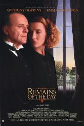 The Remains of the Day movie poster [Anthony Hopkins & Emma Thompson]