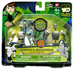 Ben 10: Ripjaws & Ghostfreak Alien Creation Figure Set (Ban Dai/2009)