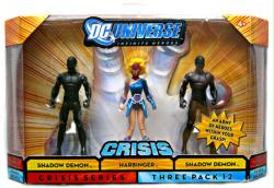 DC Universe [Crisis] Shadow Demon/Harbinger/Shadow Demon figure 3-pack
