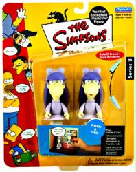 The Simpsons Series 8: Sherri & Terri action figures (Playmates/2002)