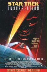 Star Trek: Insurrection movie poster (1998) video version