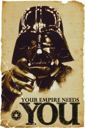 Star Wars movie poster: Darth Vader [Your Empire Needs You] 24 X 36