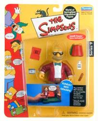 Simpsons Series 9: Sunday Best Grampa action figure (Playmates/2002)