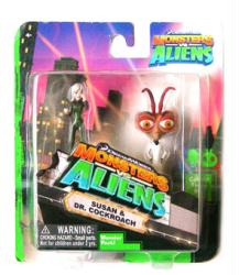 Monsters vs. Aliens: Susan & Dr. Cockroach figures (ToyQuest/2009)