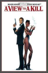 A View to a Kill movie poster [Roger Moore as James Bond/Grace Jones]