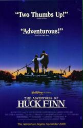 The Adventures of Huck Finn movie poster [1993] video poster