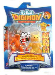 Digimon [Data Squad] Agumon/Geogreymon action figures (Bandai/2007) NM
