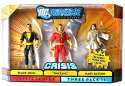 DC Universe [Crisis] Black Adam/Shazam/Mary Batson figures (Mattel)