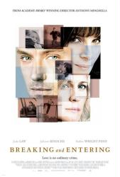 Breaking and Entering movie poster [Jude Law & Juliette Binoche] VG