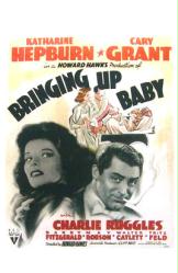 Bringing Up Baby movie poster [Katharine Hepburn & Cary Grant]