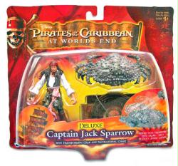 Pirates of the Caribbean: At World's End-Deluxe Captain Jack Sparrow figure (Zizzle/2007) NM card