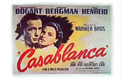 Casablanca movie poster [Humphrey Bogart & Ingrid Bergman]