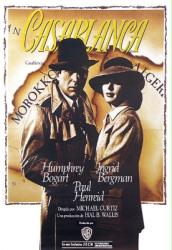 Casablanca movie poster [Humphrey Bogart/Ingrid Bergman] International