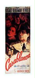 Casablanca movie poster (Insert) [Humphrey Bogart/Ingrid Bergman]