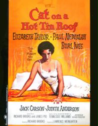 Cat on a Hot Tin Roof movie poster [Elizabeth Taylor] 1958 classic