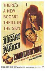 Chain Lightning movie poster [Humphrey Bogart & Eleanor Parker]